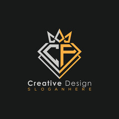 Obraz premium Modern Building Letter Logo Design – Real Estate Monogram Branding