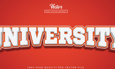 University text effect