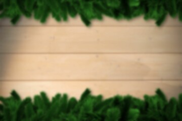 Blurred fir tree branches