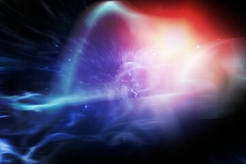 Digitally composite image of illuminated lights