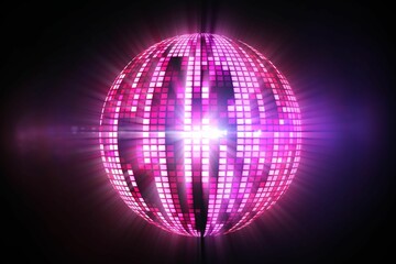 Digitally generated cool disco ball design