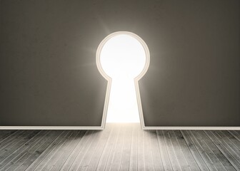 Obraz premium Door revealing bright light