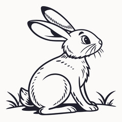 Sitting Bunny with Tiny Feet Icon