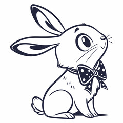 Bunny with Bow Tie Icon