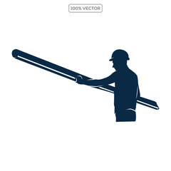 Simple gutter, guttering, house, home vector icon isolated