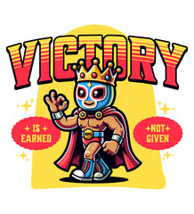 Obraz premium Victory Is Earned Not Given