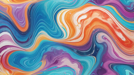 Obraz premium Marble acrylic seamless pattern, water texture, watercolor marble background. 