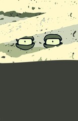 Illustrative image of spooky eyes