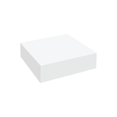 White triangular prism isometric shape. Geometric 3D symbol. Vector isolated on white . Vector Illustration .  