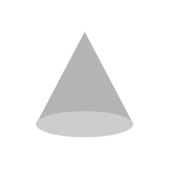 White triangular prism isometric shape. Geometric 3D symbol. Vector isolated on white . Vector Illustration .  