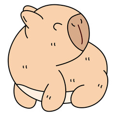 cute capybara, capybara clipart, kawaii capybara, funny capybara, baby capybara, adorable capybara, capybara art, cartoon capybara, cute animal clipart,