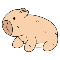 cute capybara, capybara clipart, kawaii capybara, funny capybara, baby capybara, adorable capybara, capybara art, cartoon capybara, cute animal clipart,