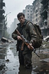 post-Apocalypse Survivor in Wasteland