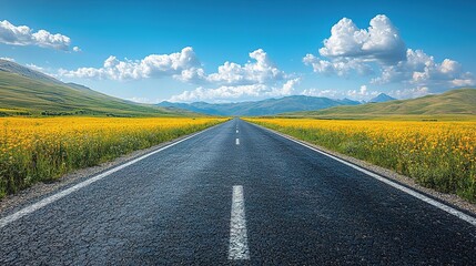 country road in the mountains