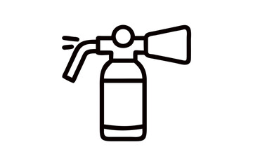 Minimalist Spray Bottle Icon Vector Art for Gardening and Household Needs
