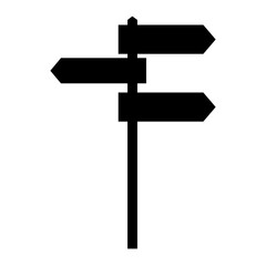 Isolated destination sign board design.