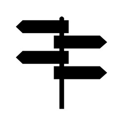 Isolated destination sign board element design.