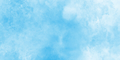 Sky blue gradient texture gently blending into crisp white light sky blue shades watercolor background,  aquarelle paint paper textured canvas element for  texture design, blue sky and clouds.