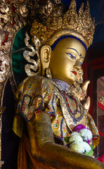 Kathmandu Nepal Golden Guru Rinpoche Statue