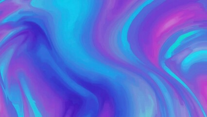 Abstract Swirling Neon Blue and Purple Watercolor Texture Background