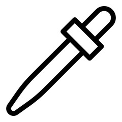 Dropper icon. Vector line icon