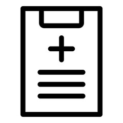 Obraz premium Medical report icon. Vector line icon