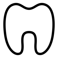 Tooth icon. Vector line icon