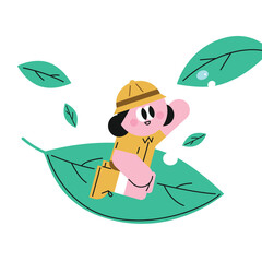 Explorer on a Leaf Adventure Awaits! 
Forest Experience Children's Education