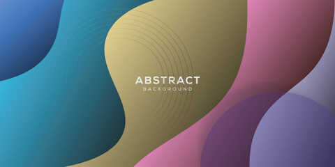 Abstract background with dynamic effect. Multicolor gradient background with soft shapes. Smooth gradient curves for web, banner, and presentation.