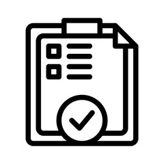 task completion line icon