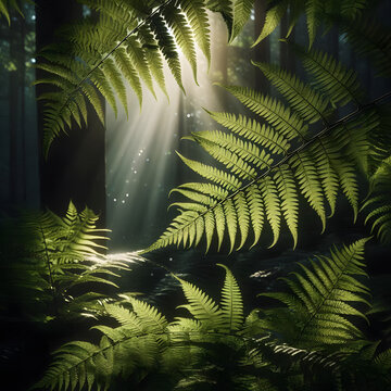 green fern leaves,Fem isn Sun,Beautiful View,Amezing