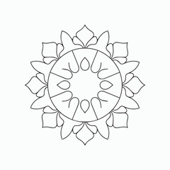 mandala round ornament