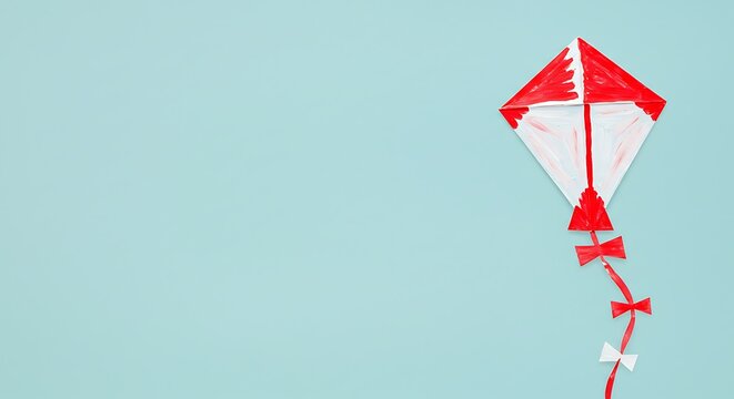 DIY Red and White Kite Craft Simple Steps for Kids