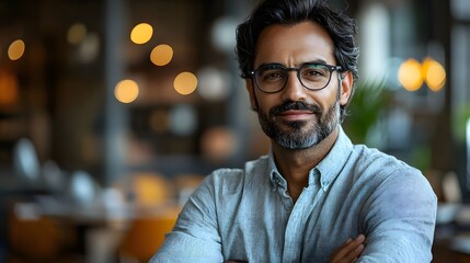 Obraz premium Thoughtful professional businessman planning business strategy