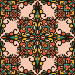 250643 colorful line scribble repeat pattern,seamless floral scribble pattern background, motifs floral hand drawn, scribble style, ogee pattern, design for seamless floral pattern, printing, wrapping