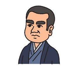 幕末に活躍した男性の手描きイラスト