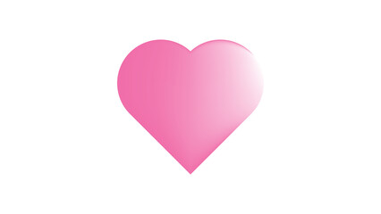 Pink heart shape gradient design love romance valentine