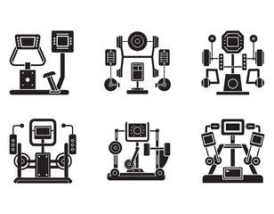 high tech gym equipment with digital interfaces