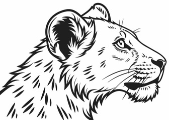 Obraz premium Creative Vector Set of Lion Cub Faces in 6 Unique Artistic Styles – Tribal, Geometric, Minimal, Tattoo & Line Art