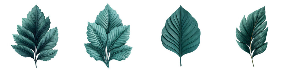 Elegant botanical leaves in a minimalist composition  long title A serene and harmonious arrangement of vibrant green leaves showcasing the natural