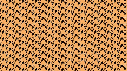 Vector seamless ice-cream cone pattern design