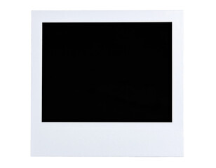 polaroid frame cutout isolated on transparent png