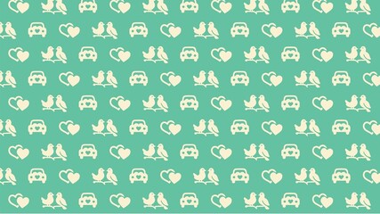 Vector seamless matrimonial pattern design multicolored
