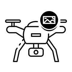 Obraz premium This Drone icon is suitable for Transportation, Travel and Tourism, etc