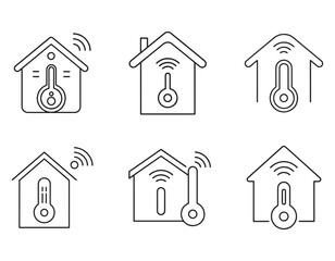 wireless smart thermostat for home control