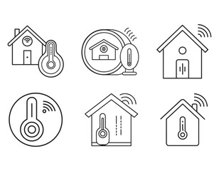 wireless smart thermostat for home control