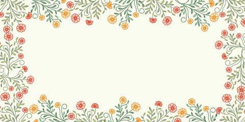 modern abstract floral wallpaper with wildflower arrangement.flower wall art for card scrapbook and fashion banner

