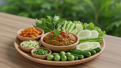 Delicious Thai foods "chili paste"