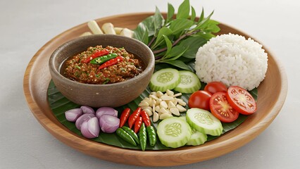Delicious Thai foods "chili paste"