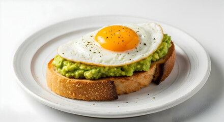 Avocado toast, Fried egg, Breakfast, Avocado Toast with Fried Egg
